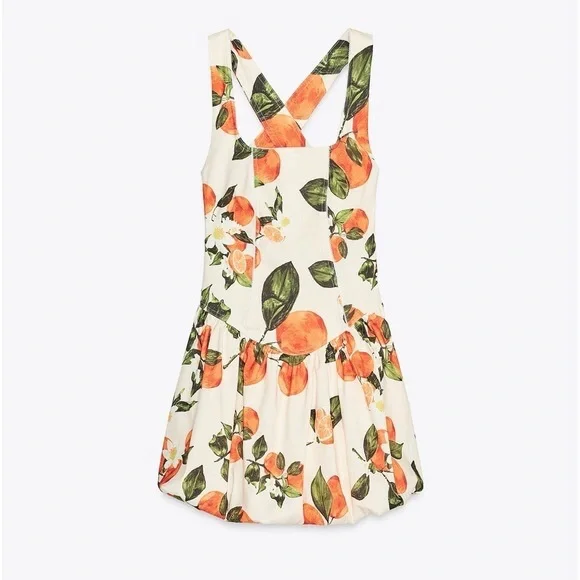 Zara PRINTED SHORT DRESS - Picture 4 of 9